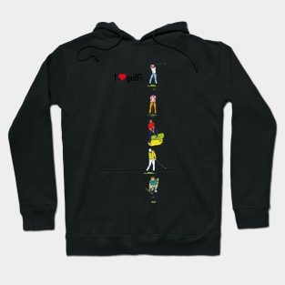 I love golf - golf players Hoodie